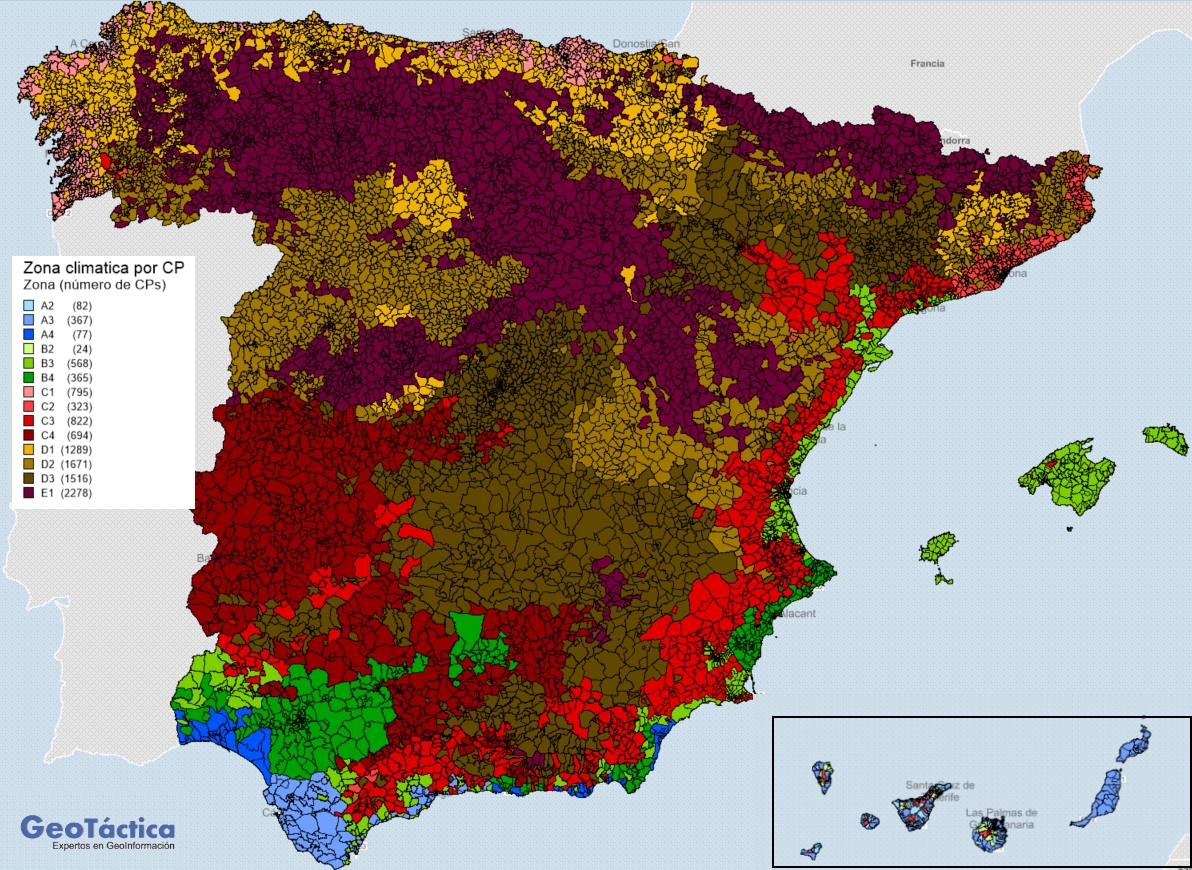 Mapa digital de datos climáticos GeoTáctica