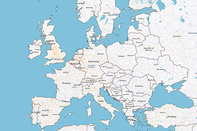 Mapa digital Europa
