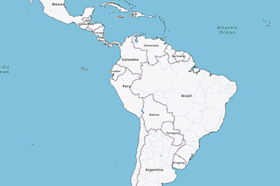 Mapa digital Latinoamérica